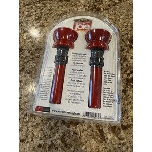 Joie Wine Pump Topper 2 Pack Vacuum Bottle Stopper Wine Saver NEW Sealed